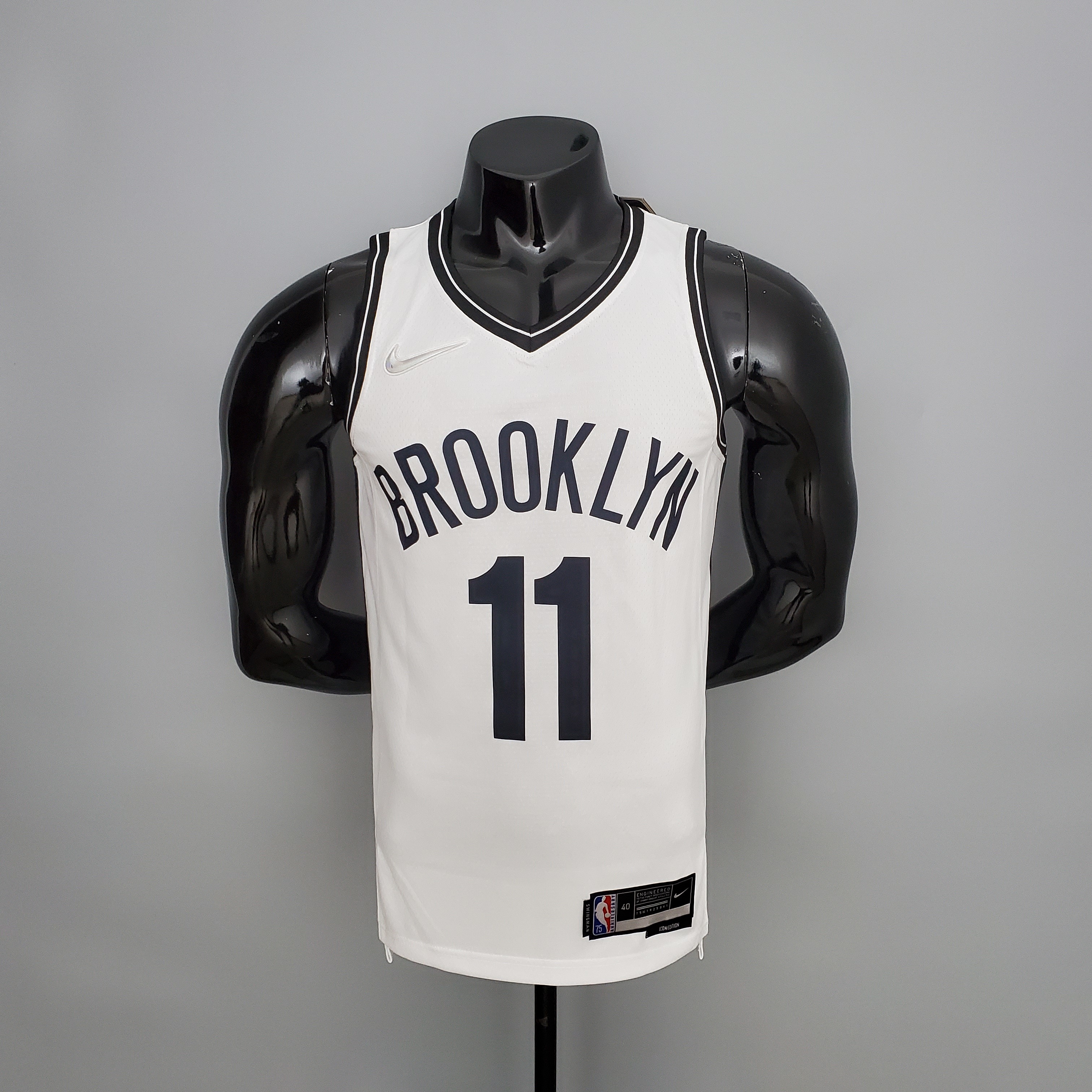 75th Anniversary IRVING#11 Nets White NBA Jersey S-XXL