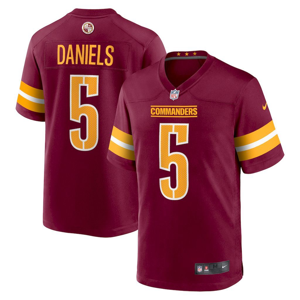 Mens Washington Commanders Jayden Daniels Nike Burgundy 2024 NFL.jpg