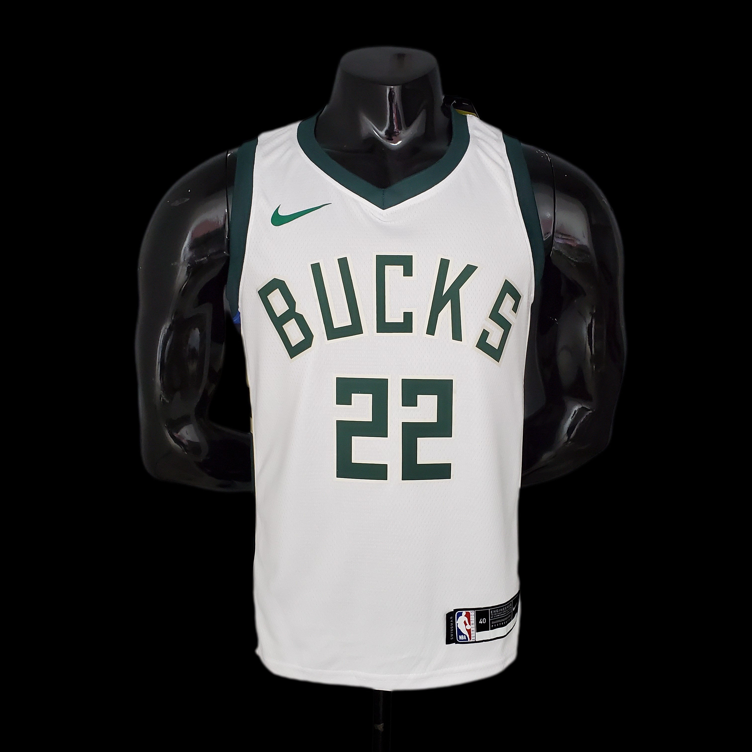 2021 MIDDLETON#22 BUCKS Home White NBA Jersey S-XXL