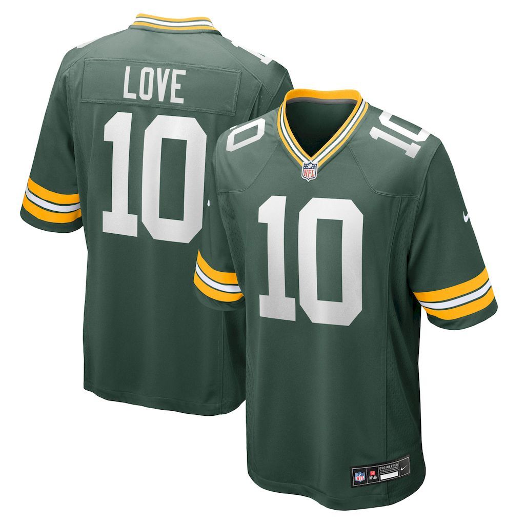 Mens Green Bay Packers Jordan Love Nike Green Player Game Jersey.jpg