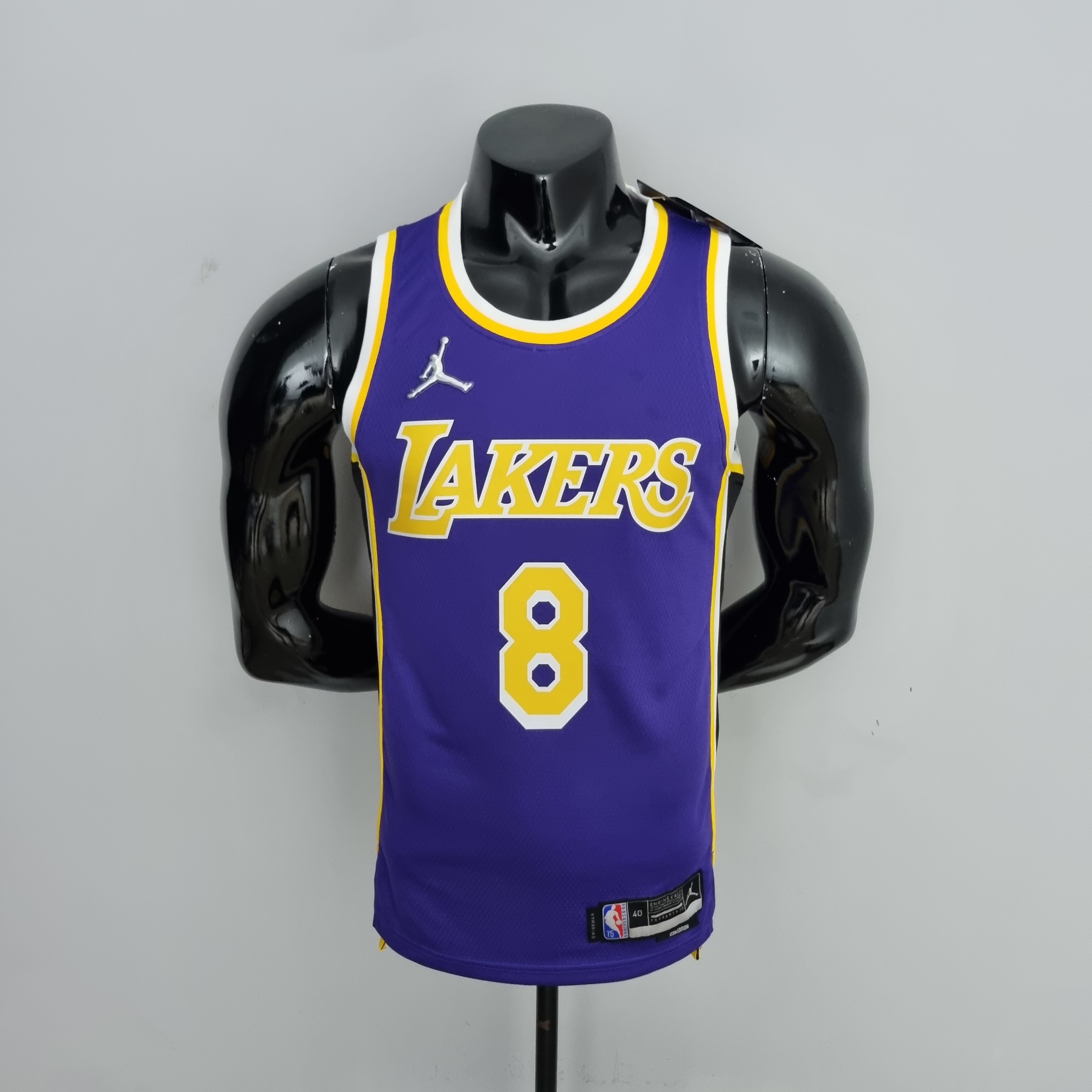 75th Anniversary BRYANT#8 Los Angeles Lakers Jordan Purple NBA Jersey S-XXL