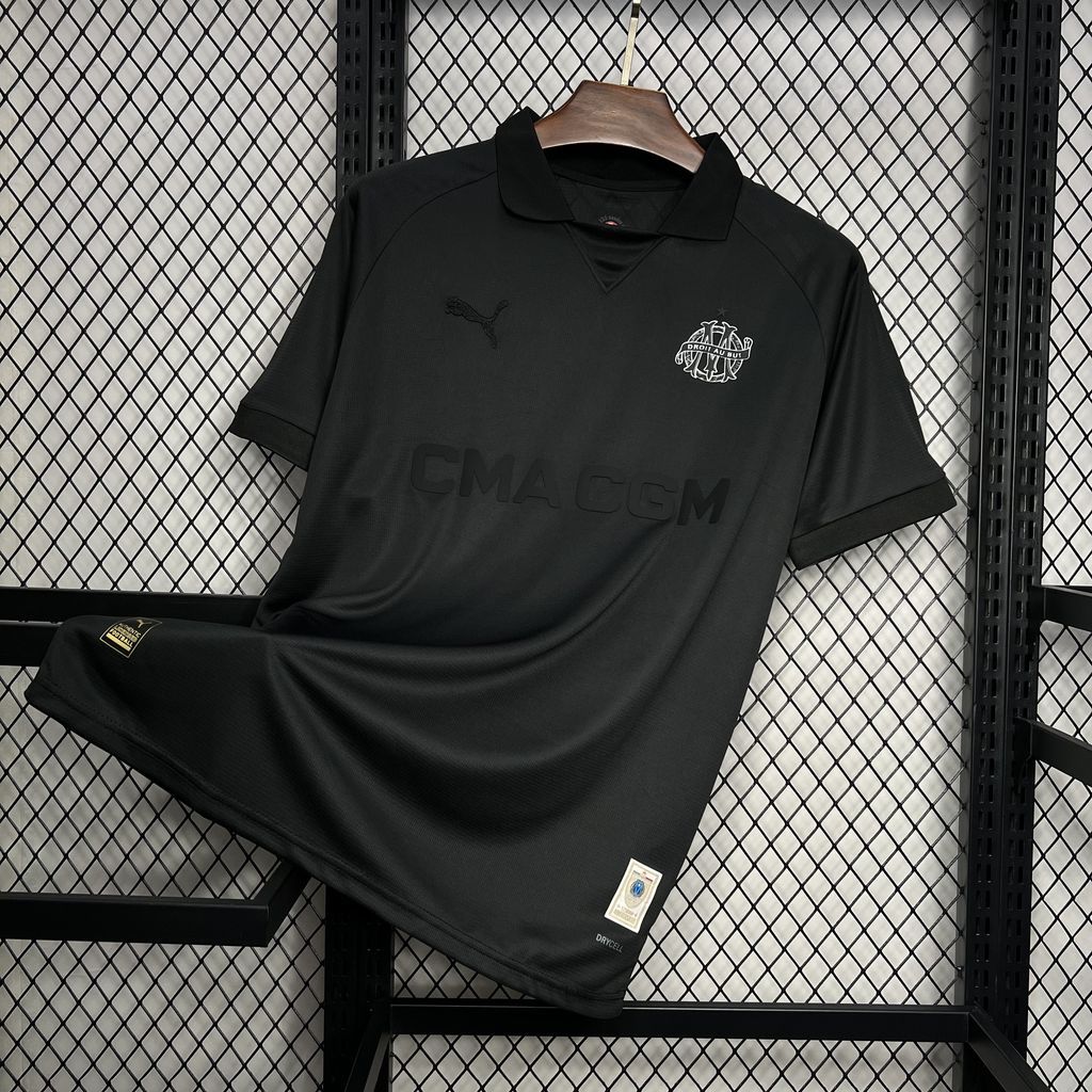 Olympique de Marseille 125th Anniversary Black Jersey S-XXL