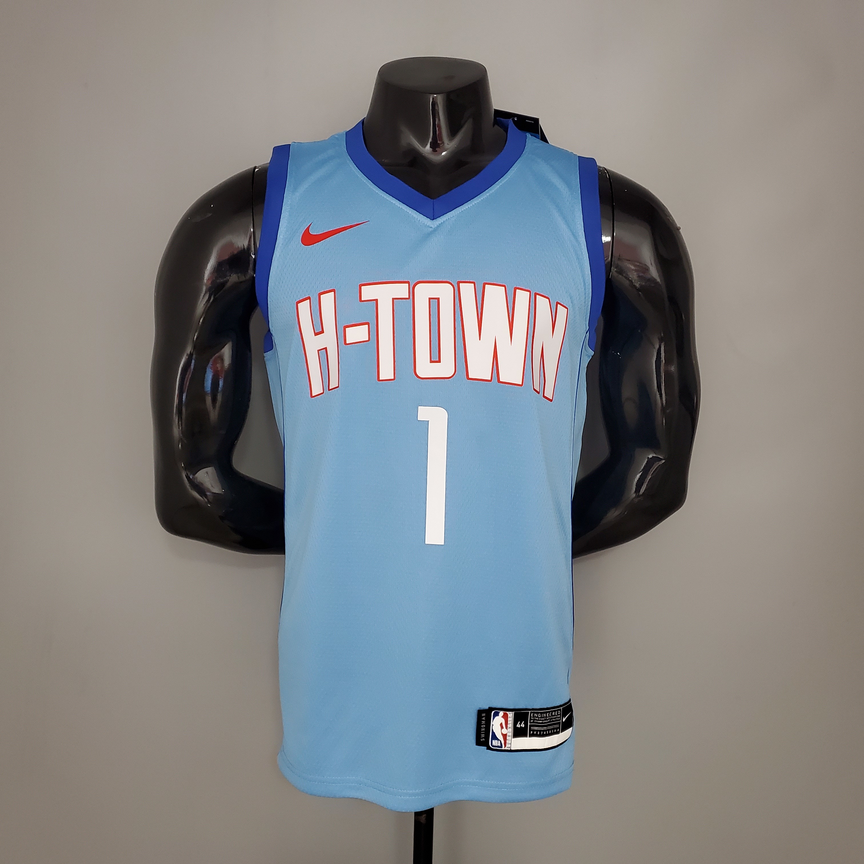 McCRADY#1 2021 Rockets City Edition Blue NBA Jersey S-XXL
