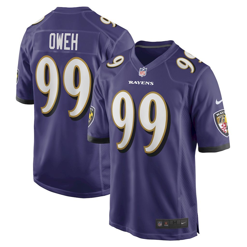 Mens Baltimore Ravens Odafe Oweh Nike Purple Game Player Jersey.jpg