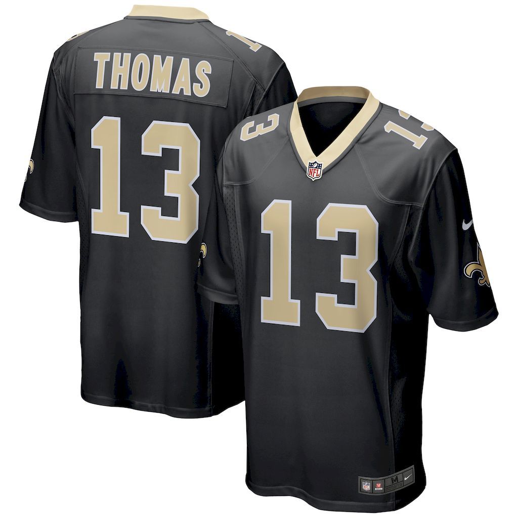 Mens New Orleans Saints Michael Thomas Nike Black Team Color Game.jpg
