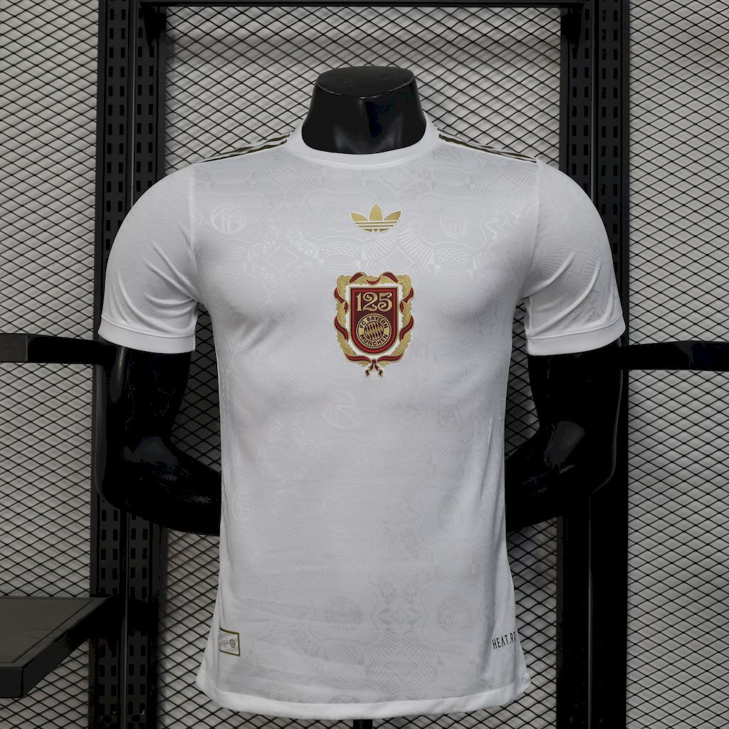 Bayern Munich 2024/25 Anniversary Tee - White Jersey Player Version