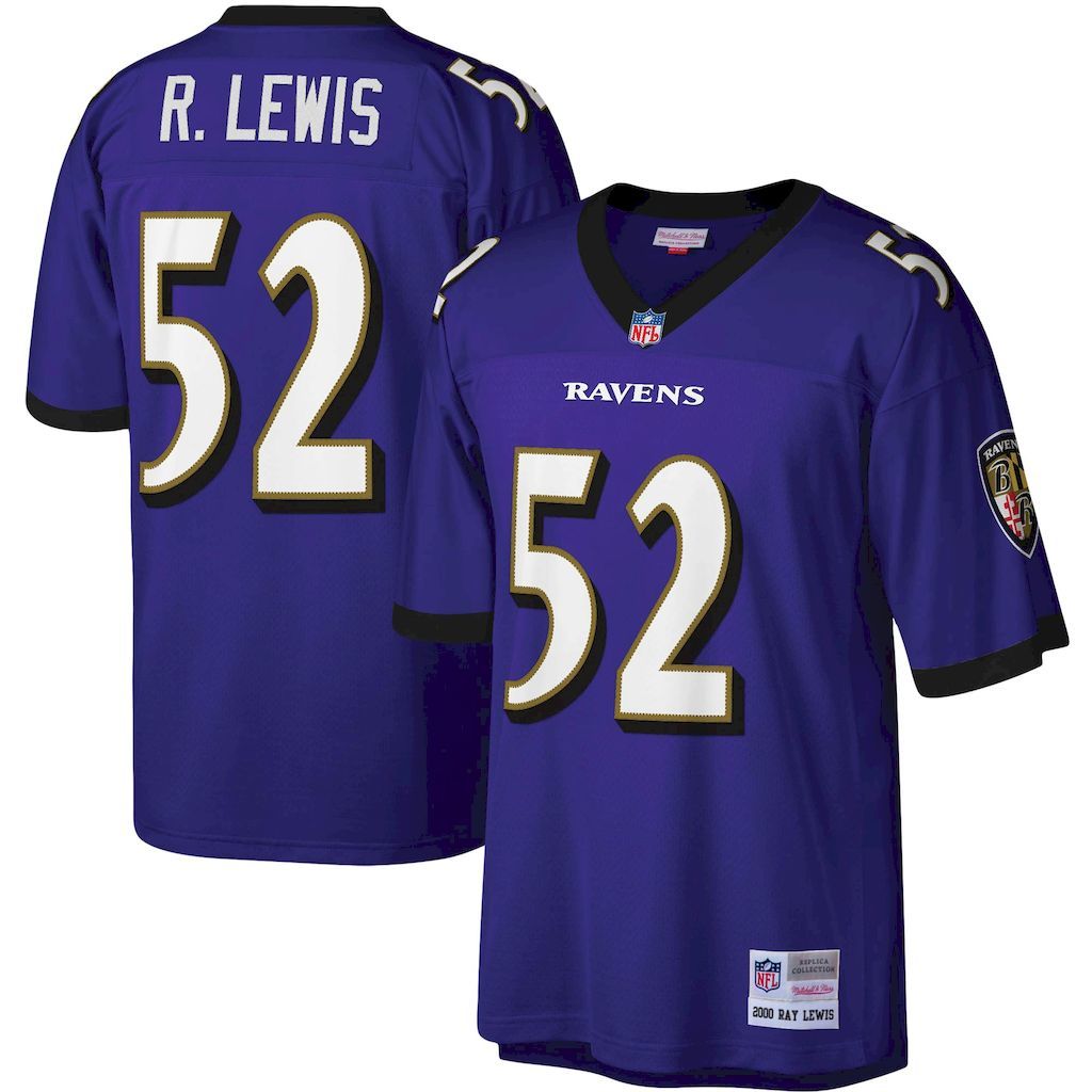 Mens Baltimore Ravens Ray Lewis Mitchell  Ness Purple Legacy Repl.jpg