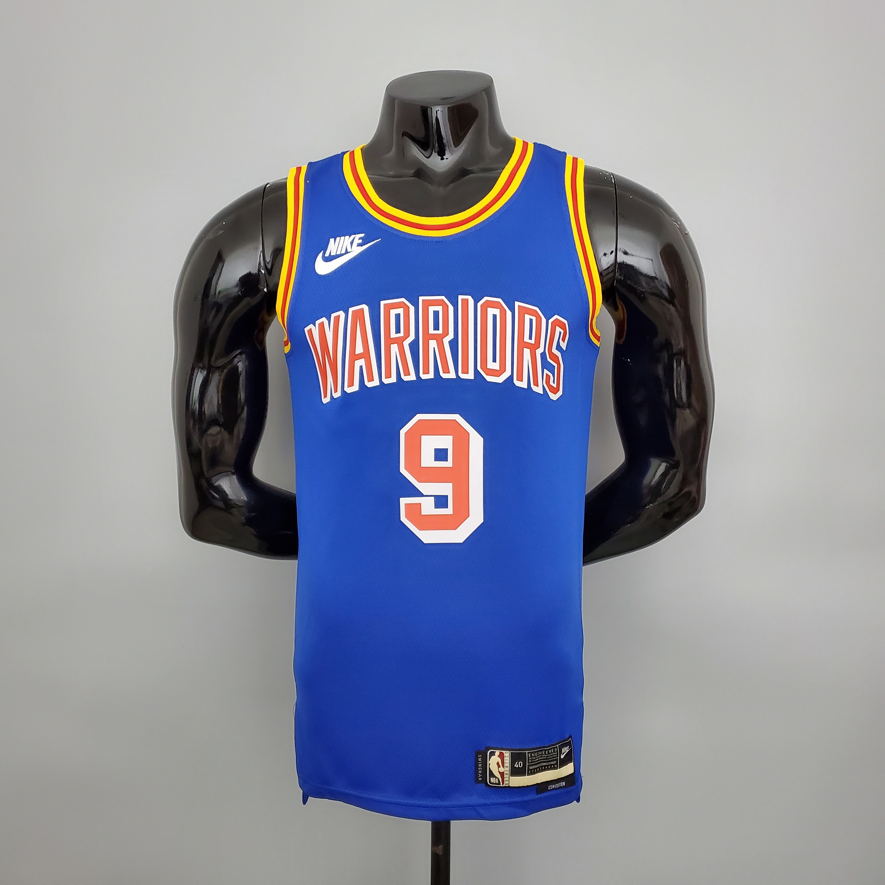 75th Anniversary Iguodala #9 Warriors Retro Edition Blue NBA Jersey S-XXL