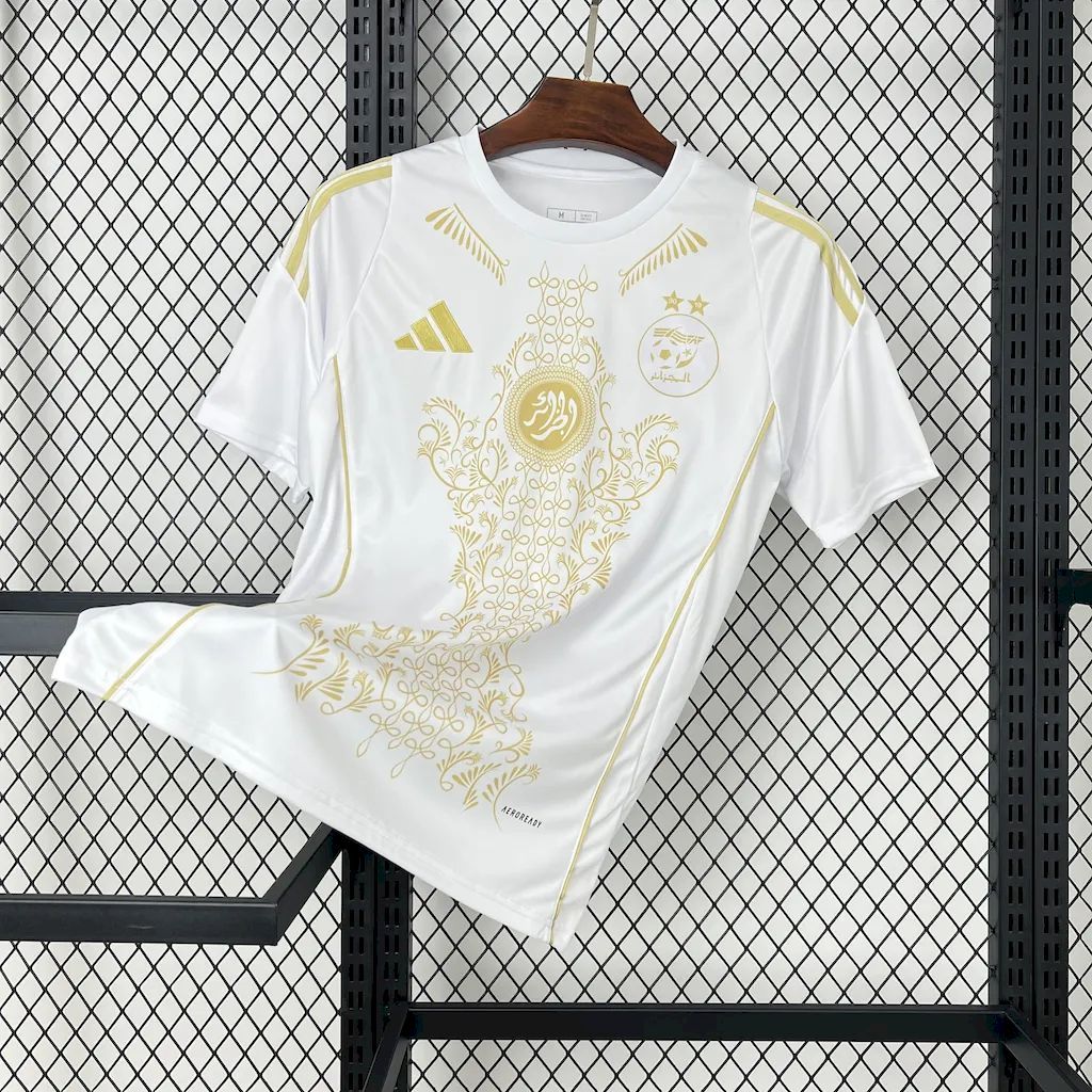 Algeria 2024/25 Karakou White gold Jersey S-XXL
