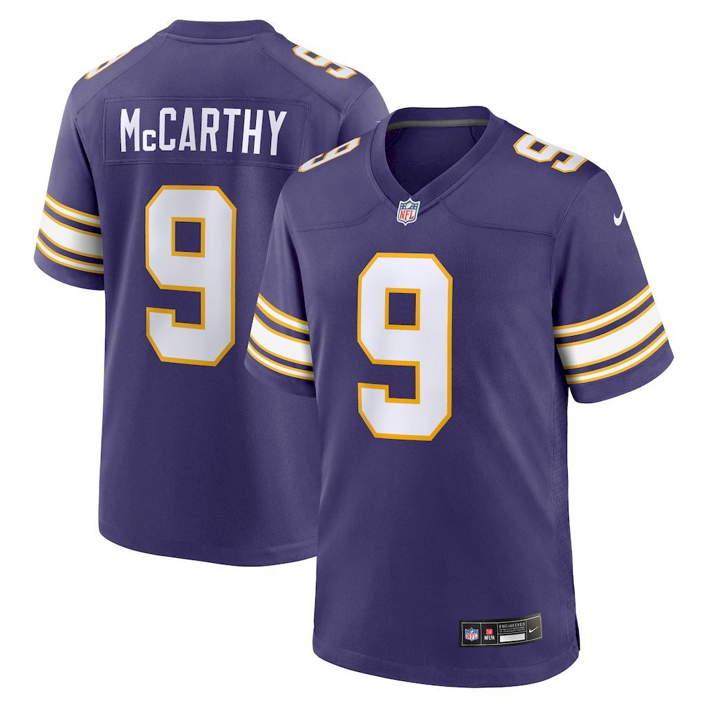 Mens Minnesota Vikings J.J. McCarthy Nike Purple 2nd Alternate 20.jpg