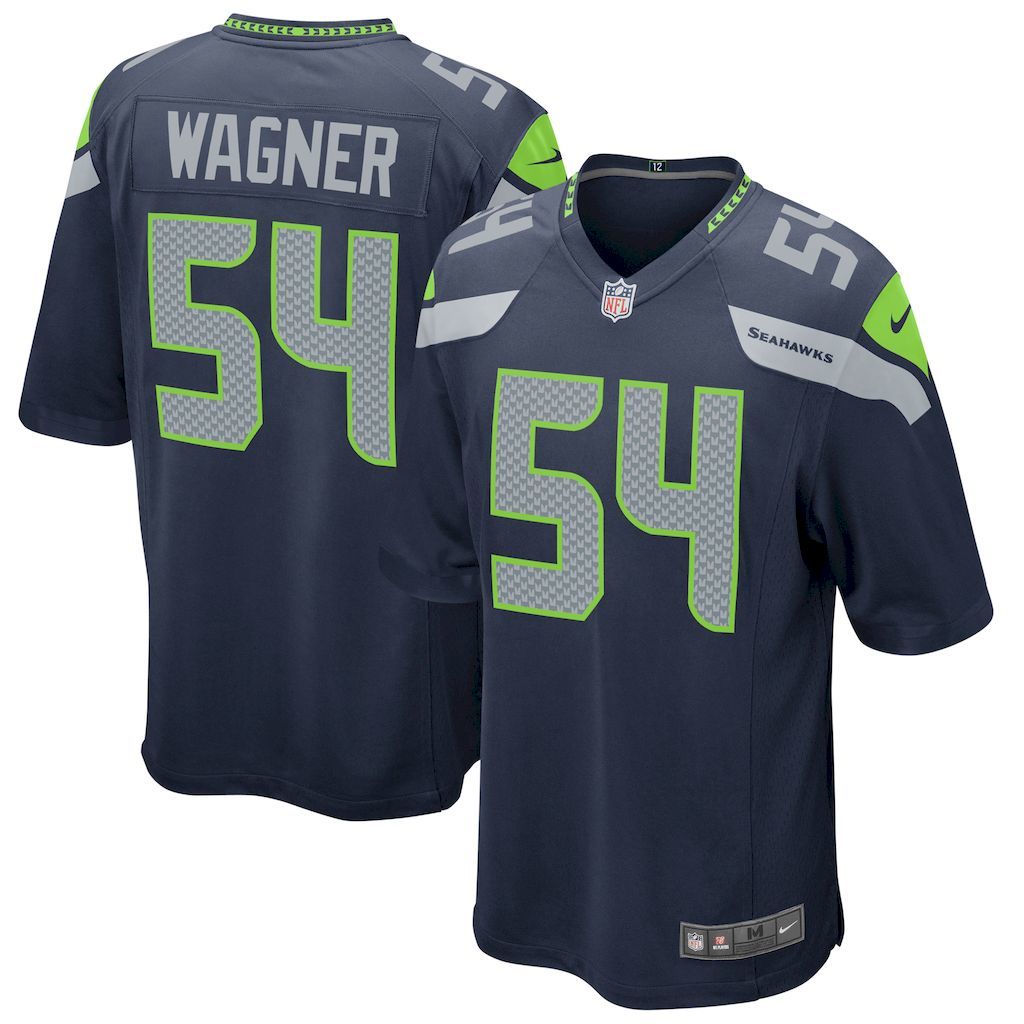 Mens Seattle Seahawks Bobby Wagner Nike College Navy Game Jersey.jpg