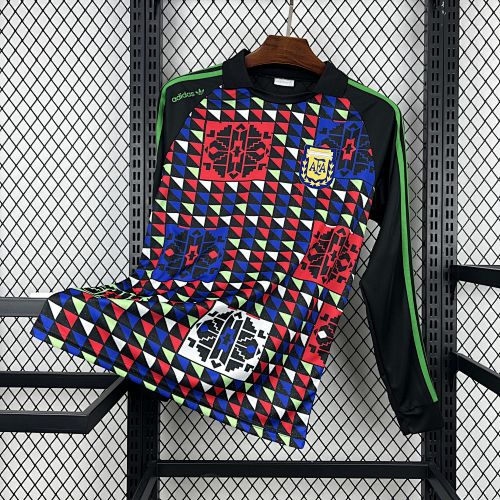 Retro Argentina 1990 Goalkeeper Long Sleeve Jersey