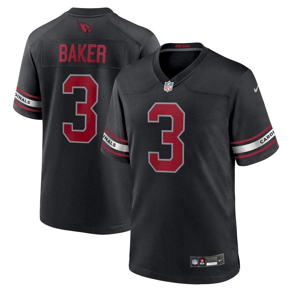 Mens Arizona Cardinals Budda Baker Nike Black Game Jersey.jpg