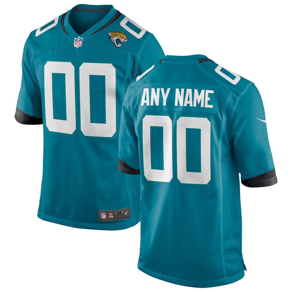 Mens Jacksonville Jaguars Nike Teal Custom Team Game Jersey.jpg