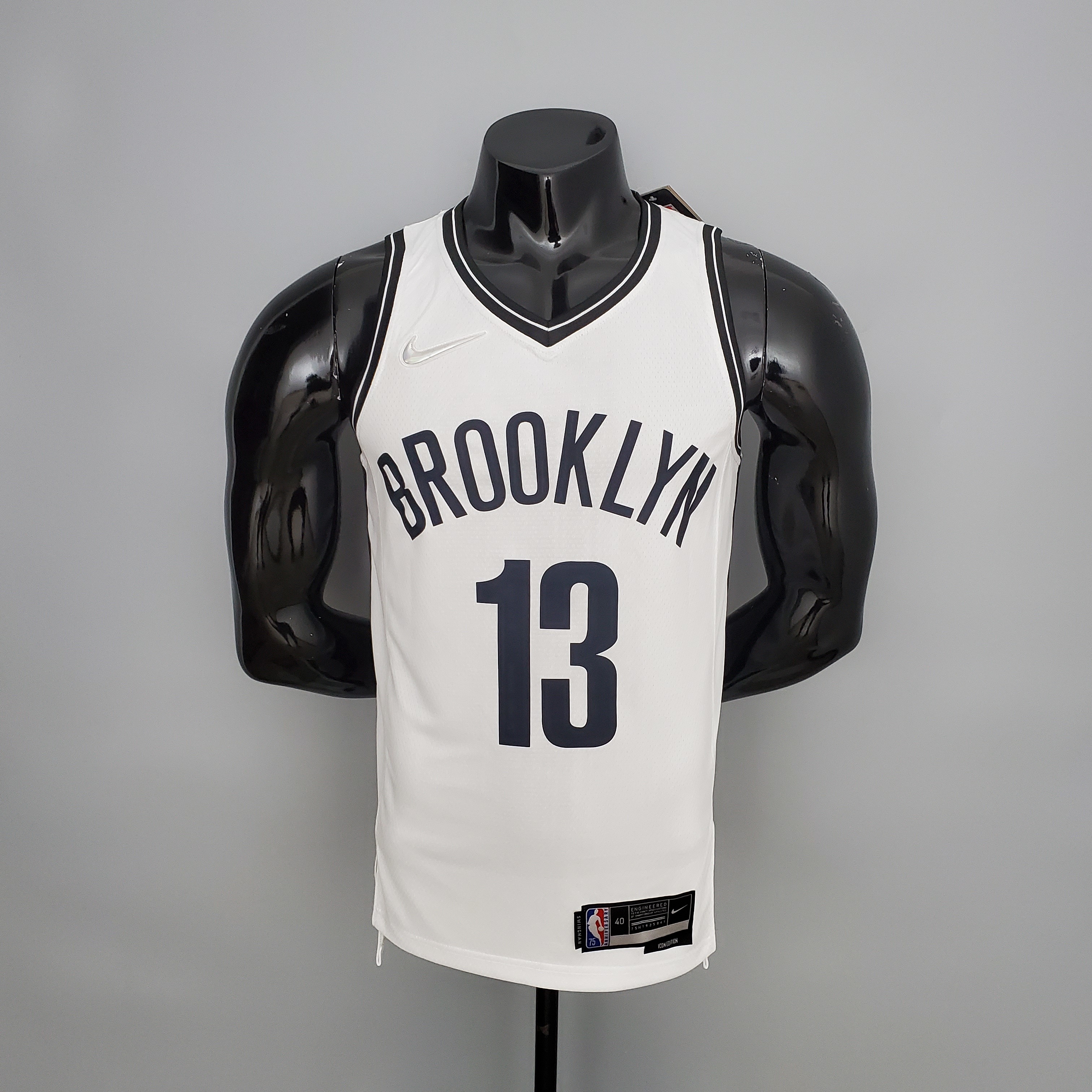 75th Anniversary Harden #13 Nets White NBA Jersey S-XXL