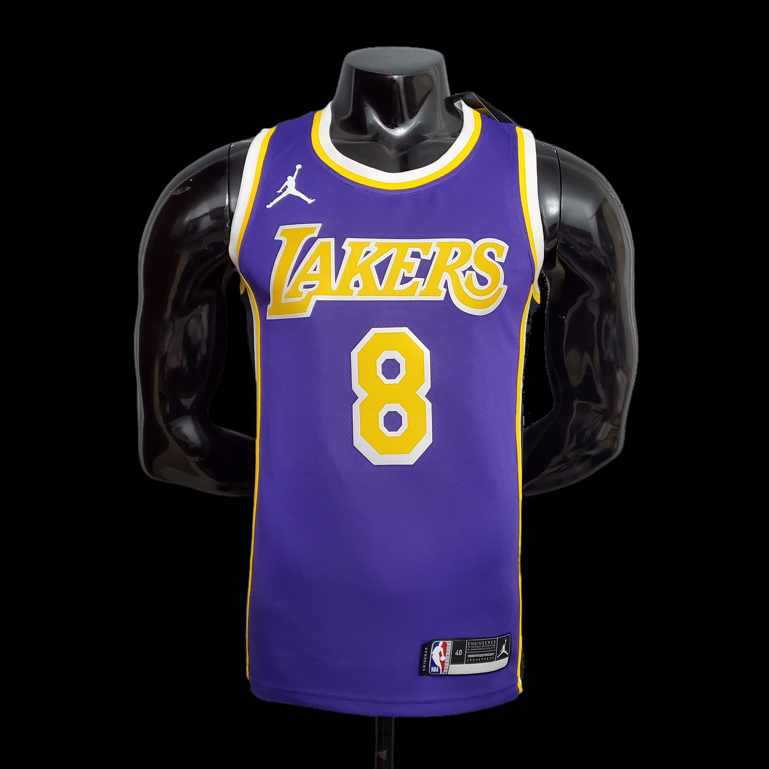 New Lakers Jordan Bryant #8 Theme Purple Round Neck S-XXL