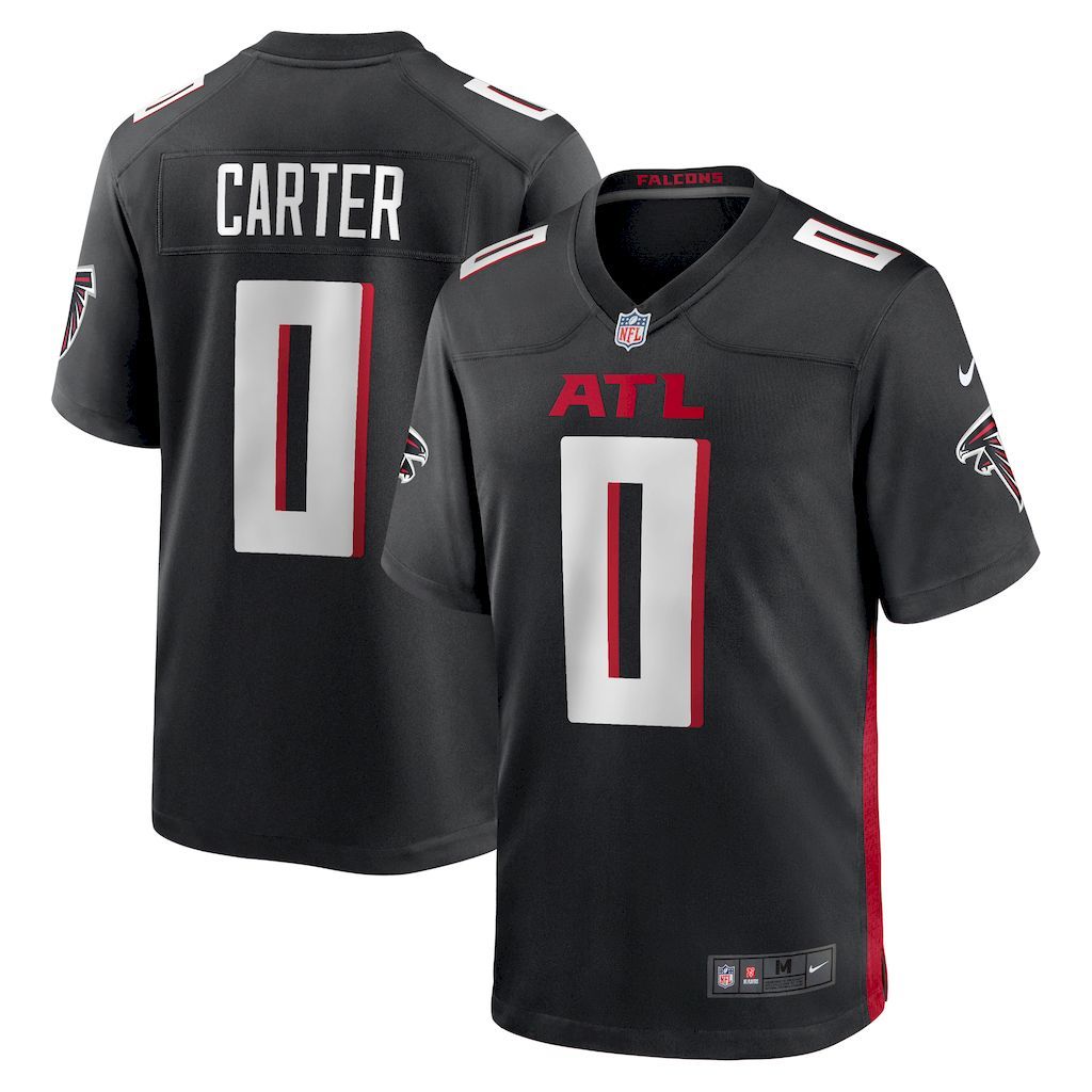 Mens Atlanta Falcons Lorenzo Carter Nike Black Game Player Jersey.jpg