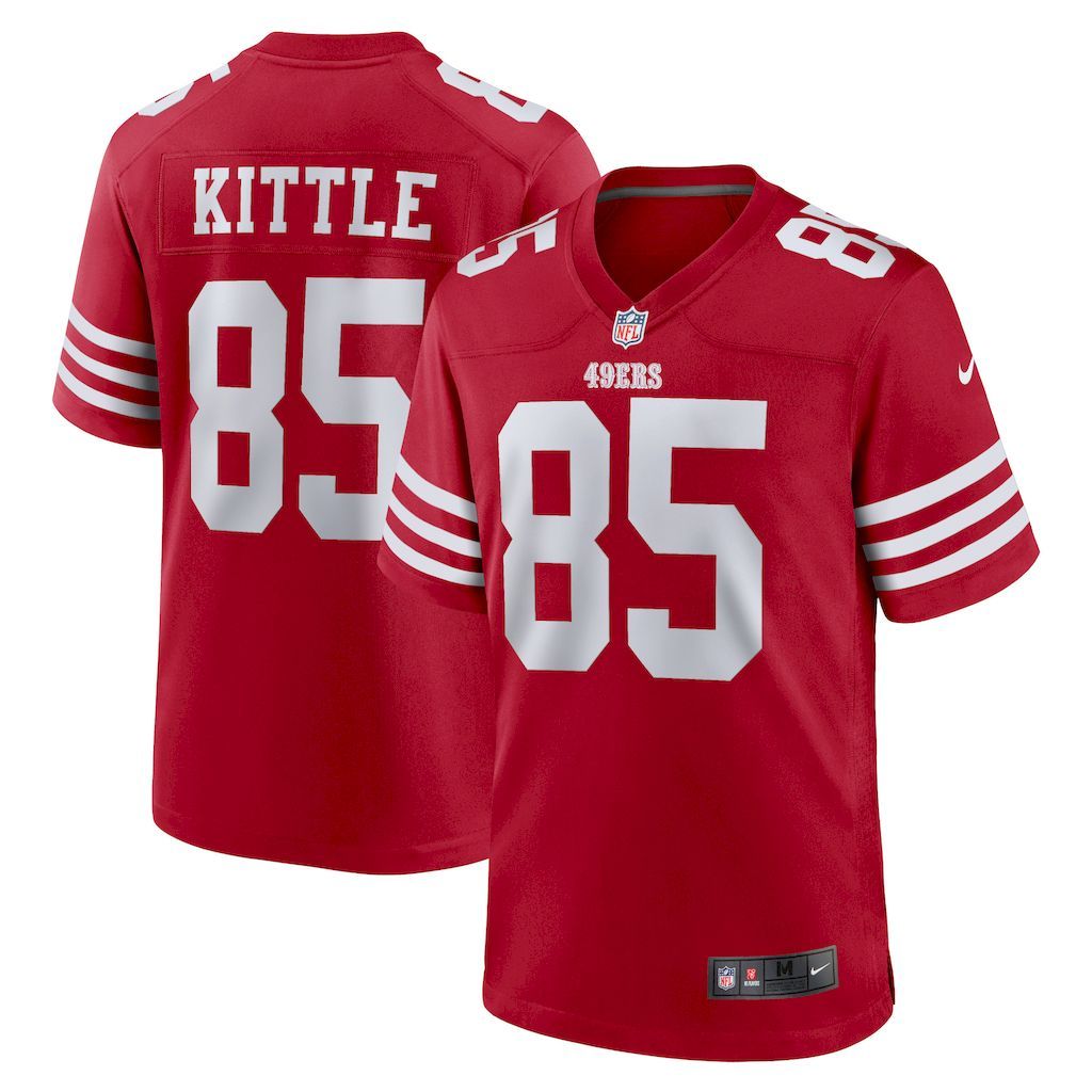 Mens San Francisco 49ers George Kittle Nike Scarlet Player Game J.jpg