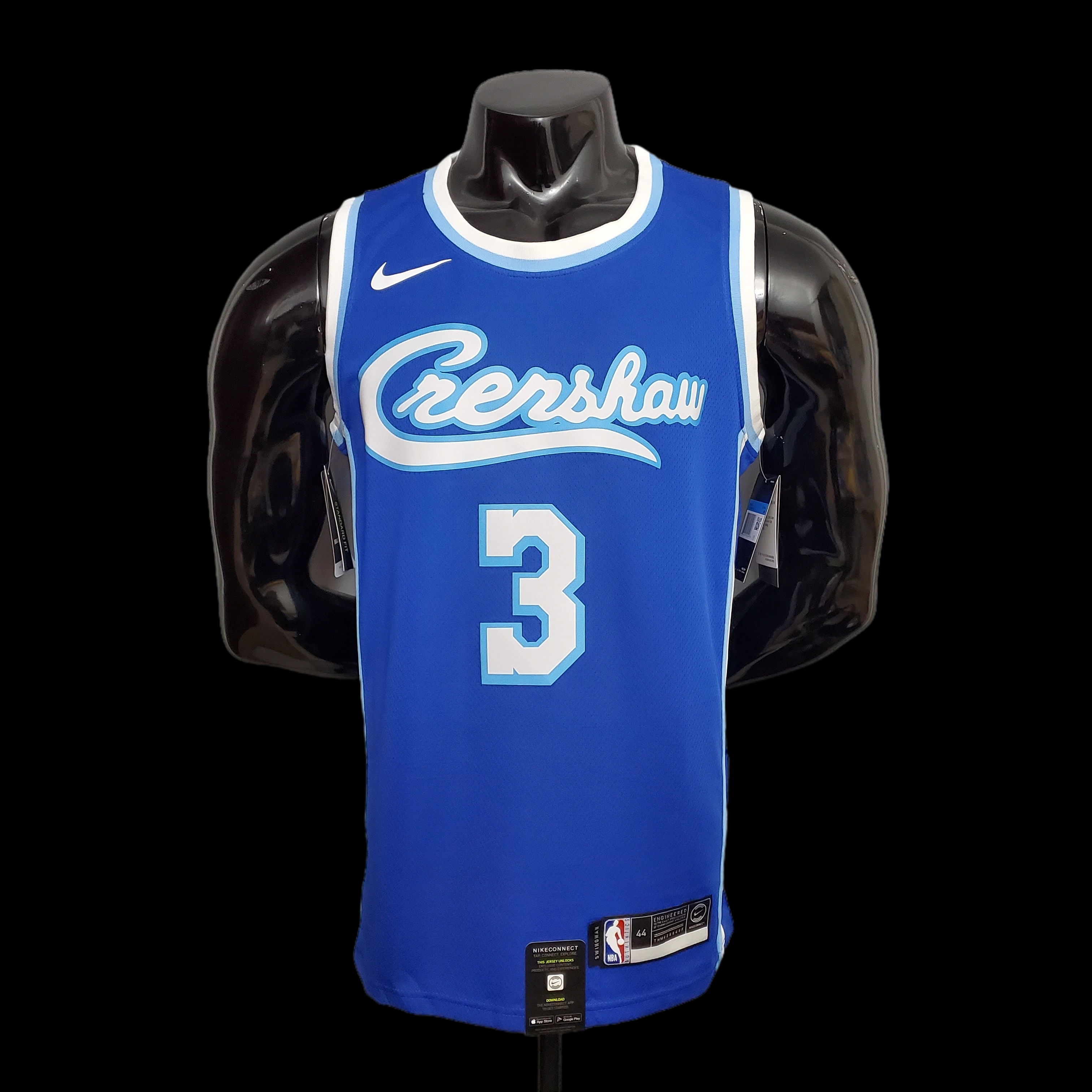 new DAVIS#3 Lakers blue NBA jersey Size:XS-XXL Nike connect recognition