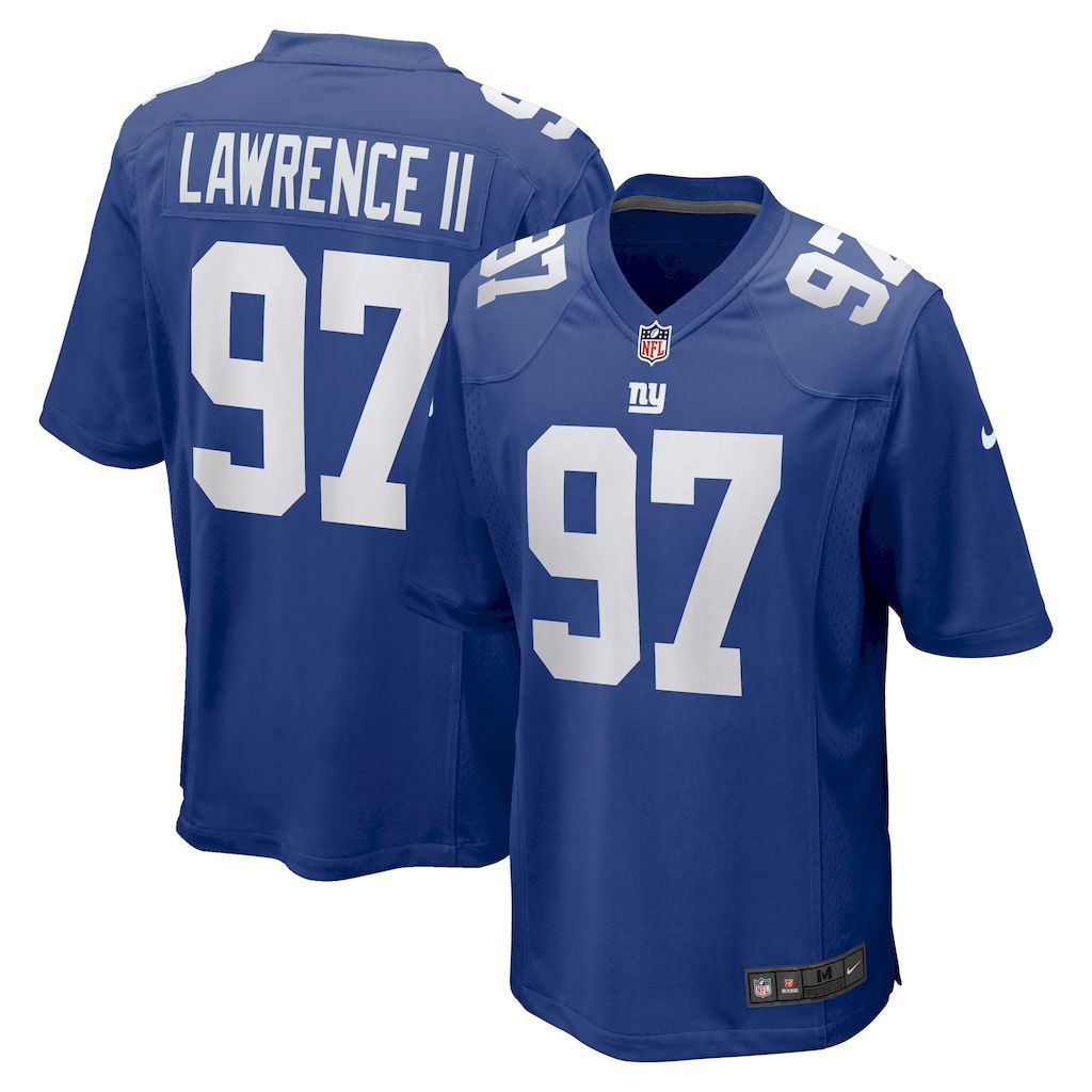 Mens New York Giants Dexter Lawrence II Nike Royal Team Game Play.jpg