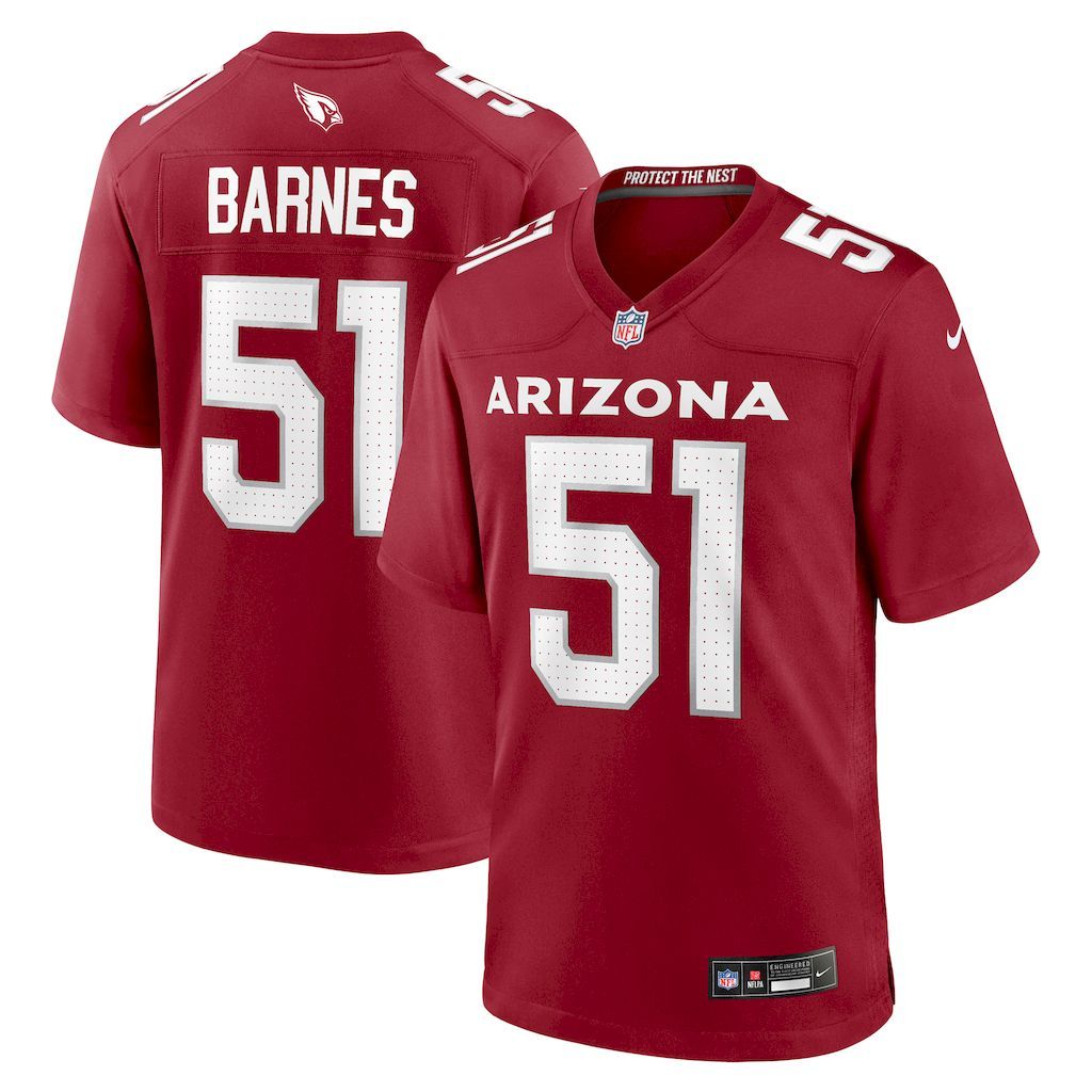 Mens Arizona Cardinals Krys Barnes Nike  Cardinal Team Game Jerse.jpg