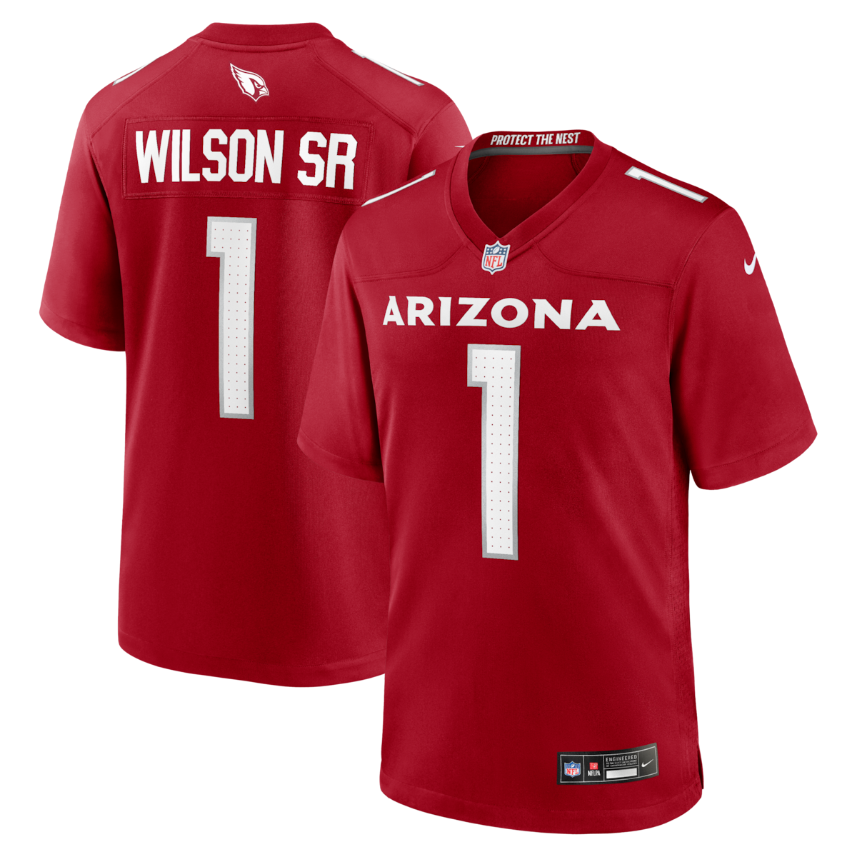 Mens Arizona Cardinals Mack Wilson Nike  Cardinal Team Game Jersey.png