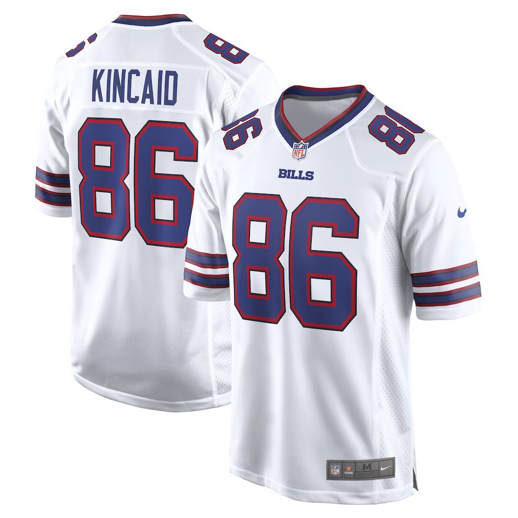 Mens Buffalo Bills Dalton Kincaid Nike White  Game Jersey.jpg