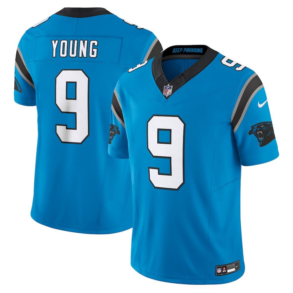Mens Carolina Panthers Bryce Young Nike Blue  Vapor F.U.S.E. Limi.jpg