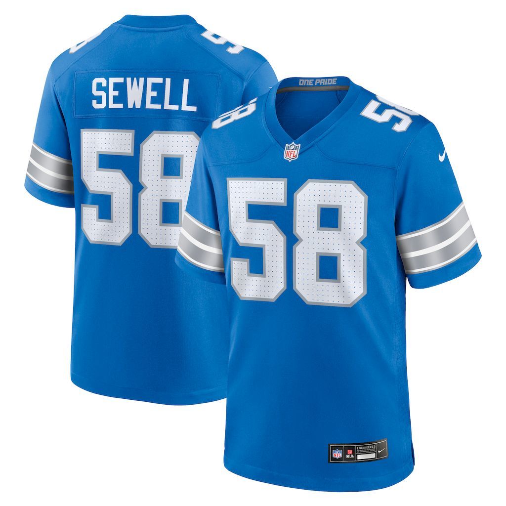 Mens Detroit Lions Penei Sewell Nike Blue Game Jersey.jpg
