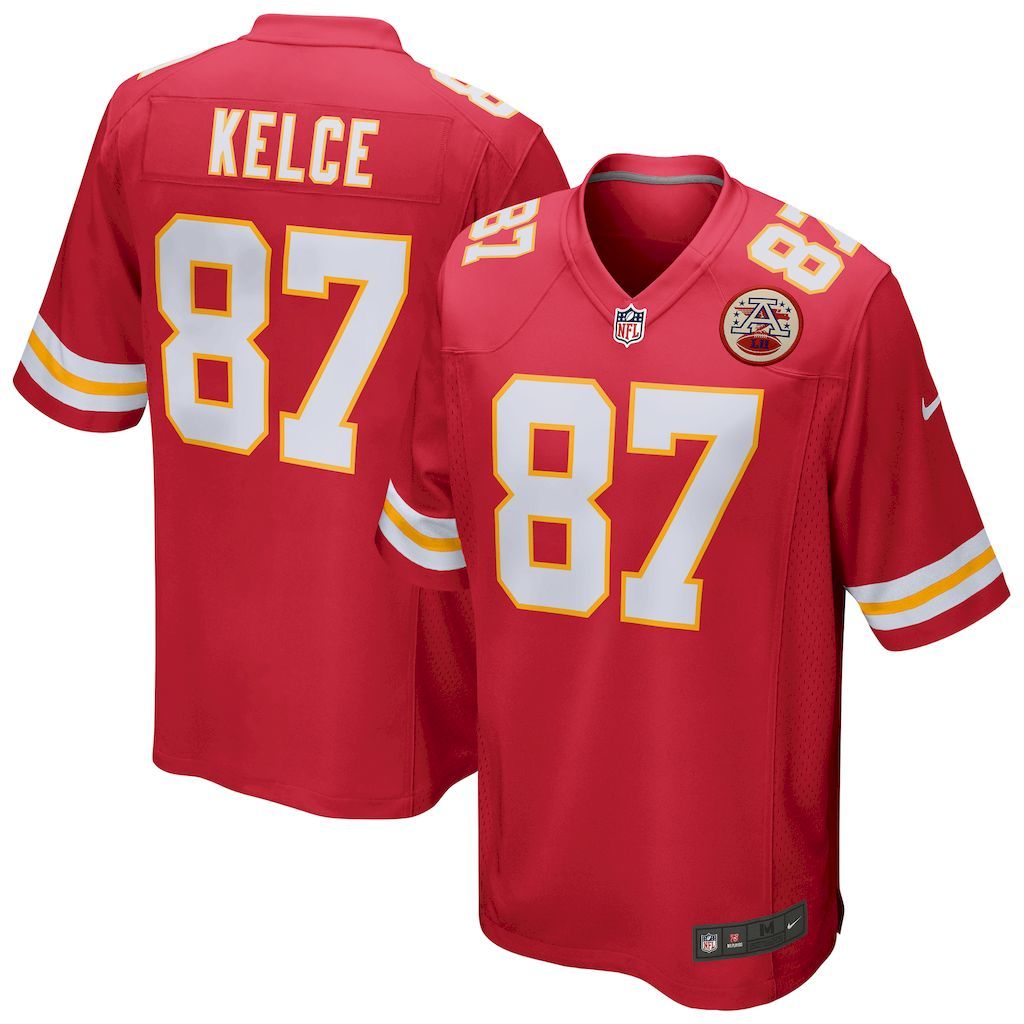 Mens Kansas City Chiefs Travis Kelce Nike Red Game Jersey.jpg