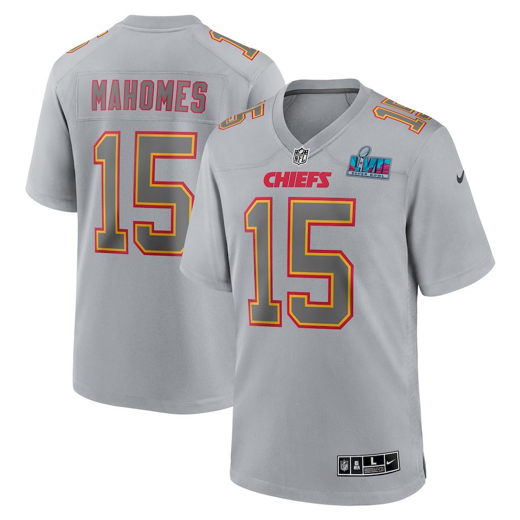 Mens Kansas City Chiefs Patrick Mahomes Nike Gray Super Bowl LVII.jpg