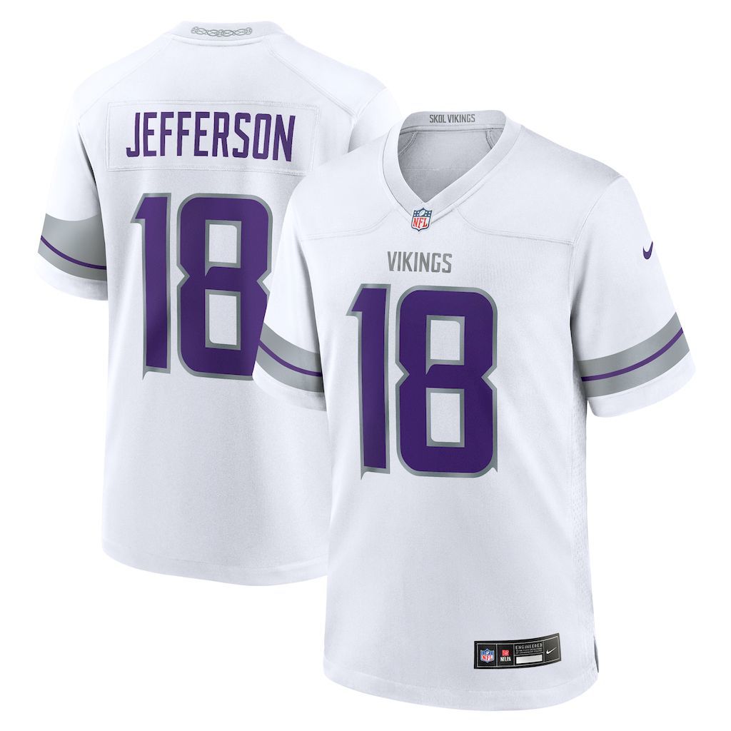 Mens Minnesota Vikings Justin Jefferson Nike White Alternate Game.jpg
