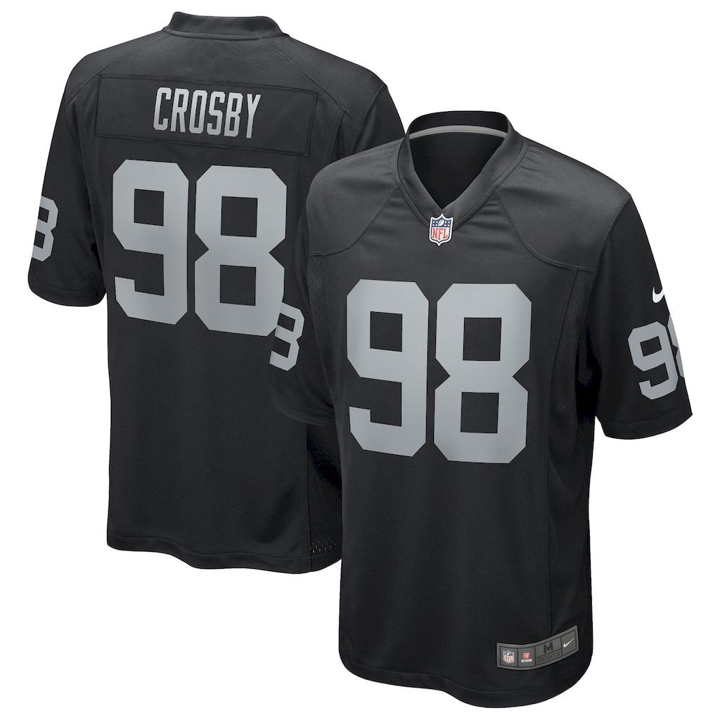 Mens Las Vegas Raiders Maxx Crosby Nike Black Game Jersey.jpg