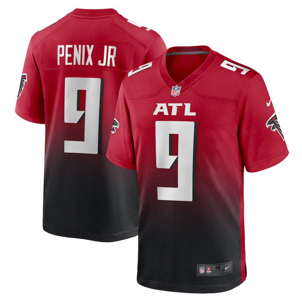 Mens Atlanta Falcons Michael Penix Jr. Nike  Red Alternate Game J.jpg