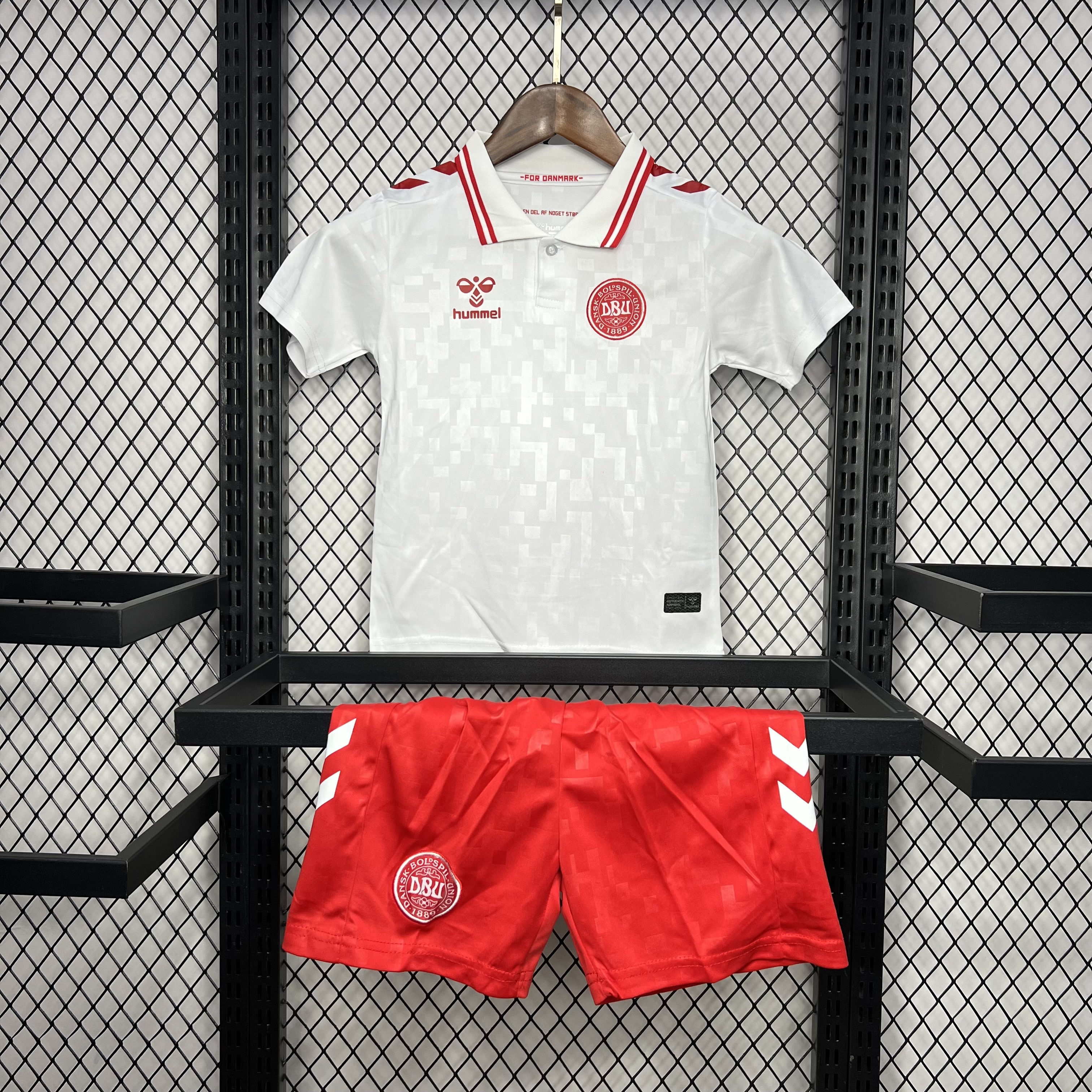 Denmark 2024/25 Euro Away Kids Kit