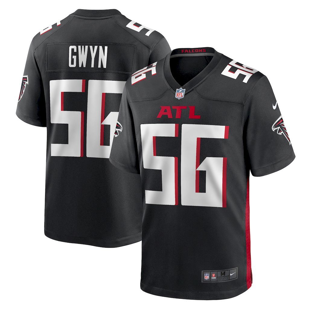Mens Atlanta Falcons Jovaughn Gwyn Nike  Black Team Game Jersey.jpg