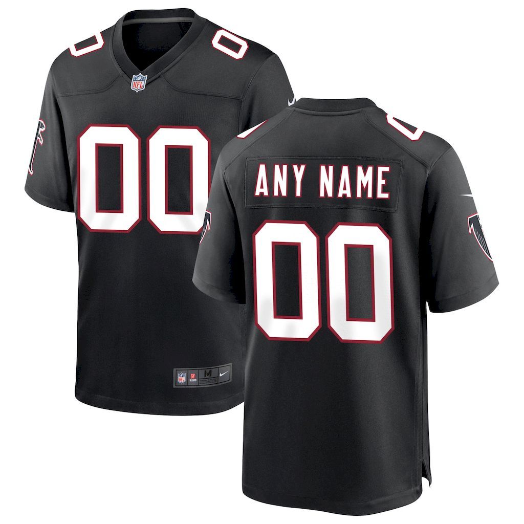 Mens Atlanta Falcons Nike Black Throwback Custom Game Jersey.jpg