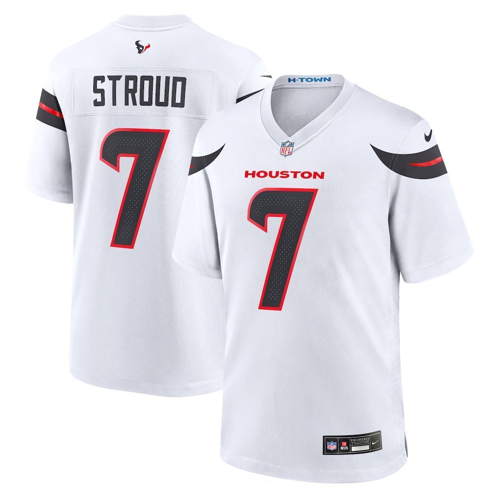 Mens Houston Texans C.J. Stroud Nike White Game Jersey.jpg