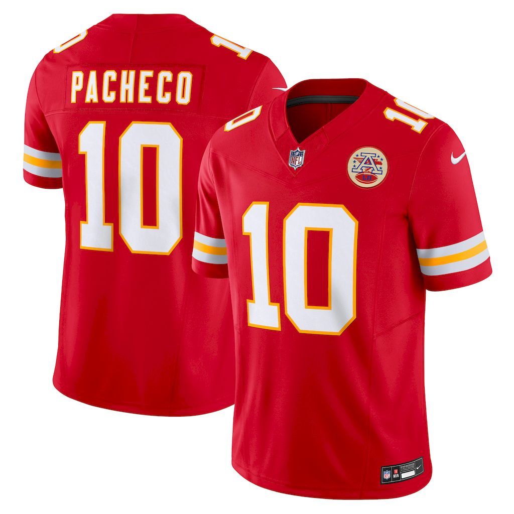 Mens Kansas City Chiefs Isiah Pacheco Nike Red Vapor F.U.S.E. Lim.jpg