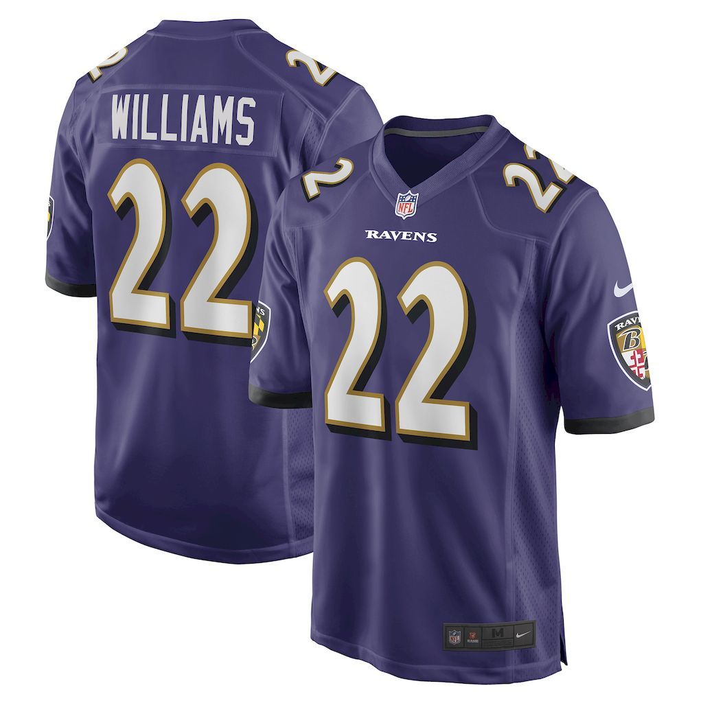 Mens Baltimore Ravens Damarion Williams Nike Purple Player Game J.jpg