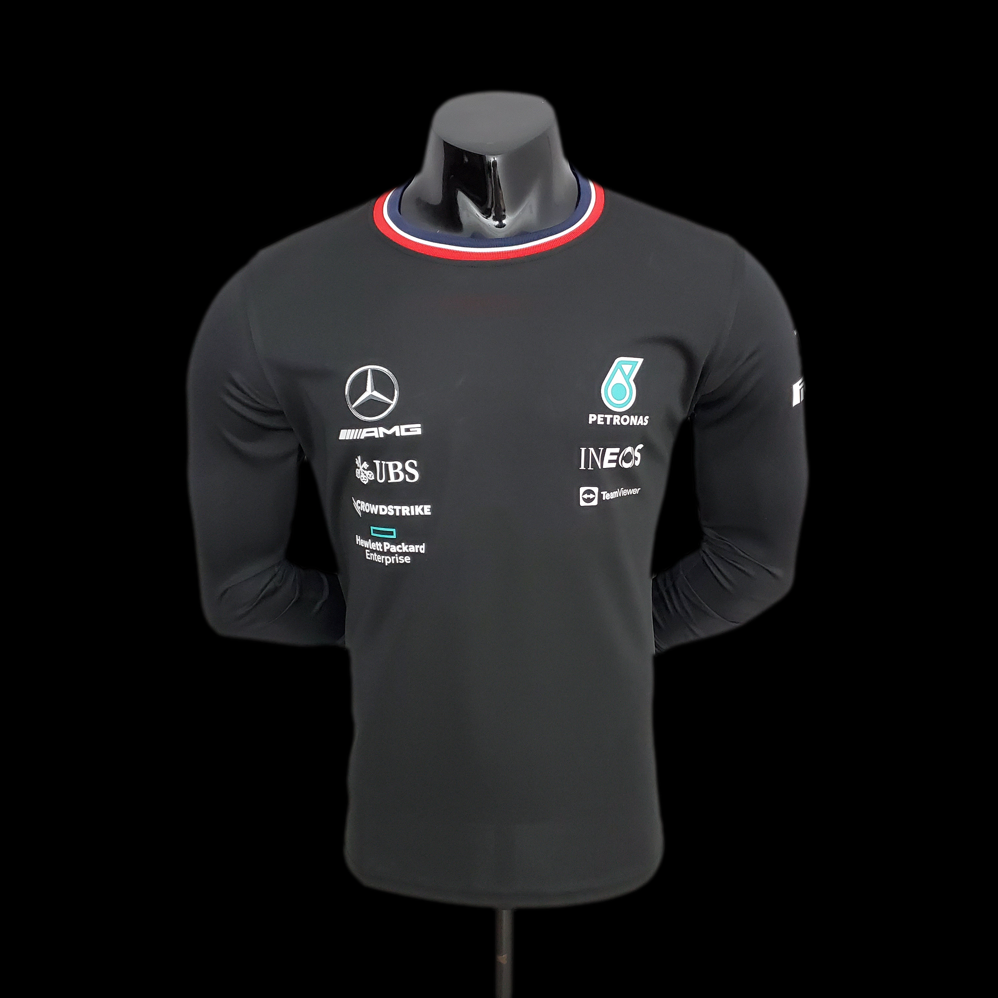 F1 Formula One 2022 Mercedes Long Sleeve black S-5XL
