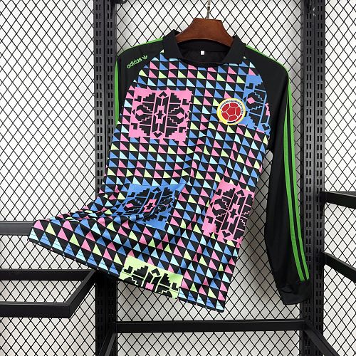 Retro Colombia 1990 Goalkeeper Long Sleeve Jersey