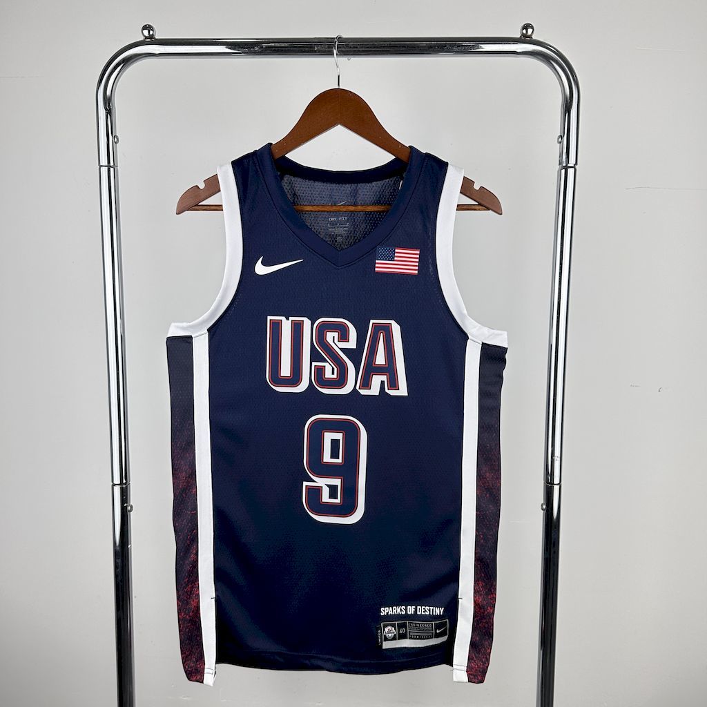 Olimpic USA 2024 HALIBURTON#9 Away Jersey