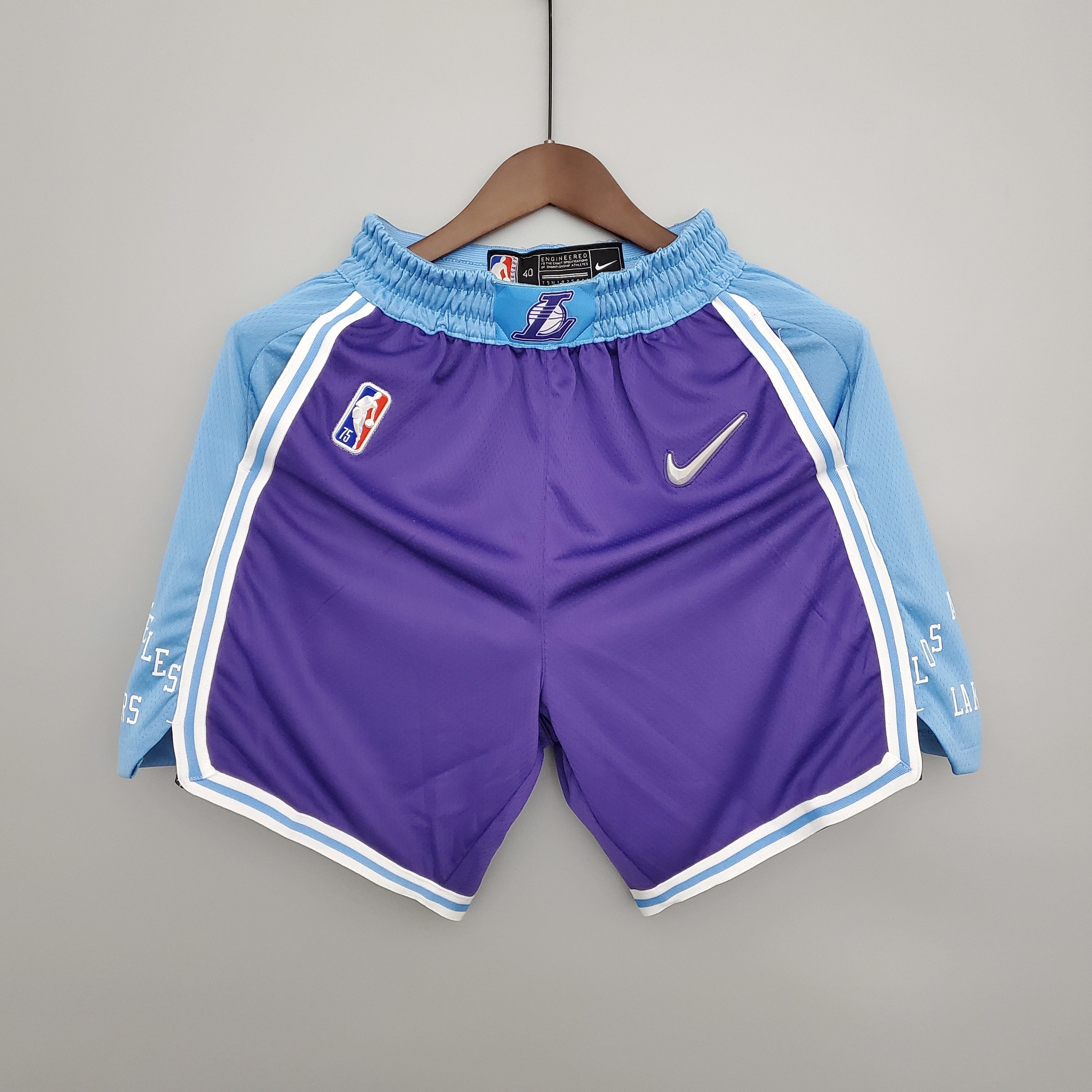 2022 Lakers City Edition Purple NBA Shorts S-XXL