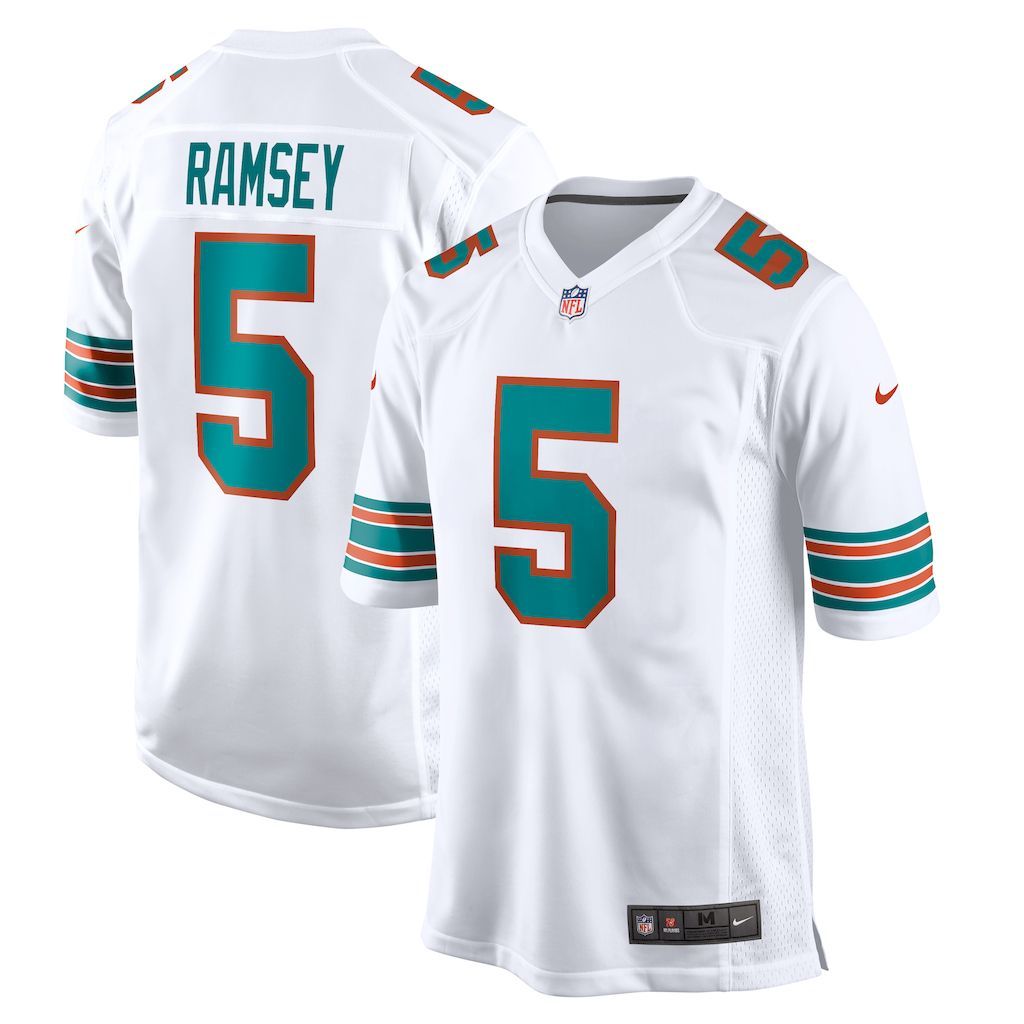 Mens Miami Dolphins Jalen Ramsey Nike White Alternate Game Jersey.jpg