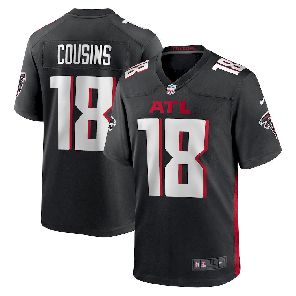 Mens Atlanta Falcons Kirk Cousins Nike Black Game Player Jersey.jpg