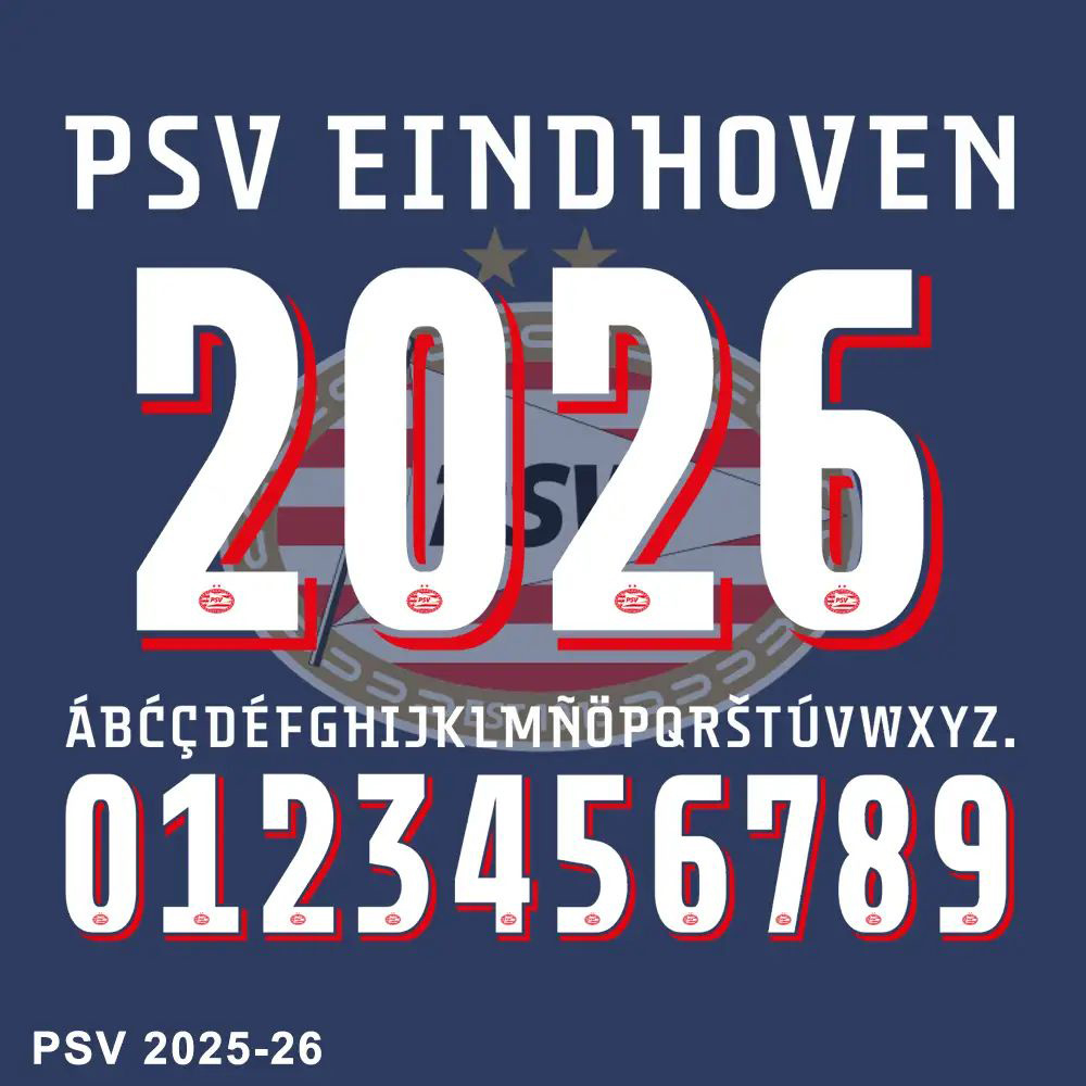 PSV Eindhoven 2025-26 Font Preview 拷贝.jpg