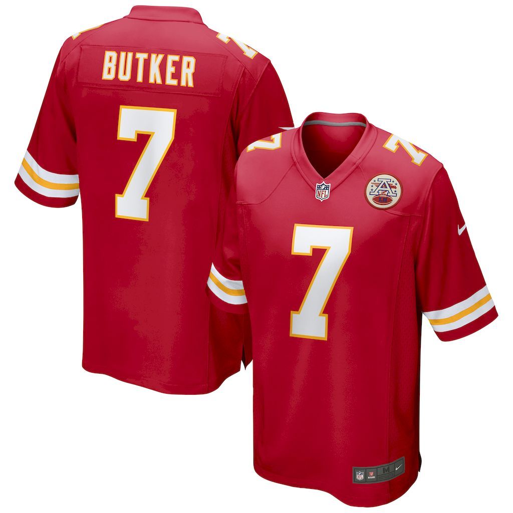 Mens Kansas City Chiefs Harrison Butker Nike Red Game Jersey.jpg