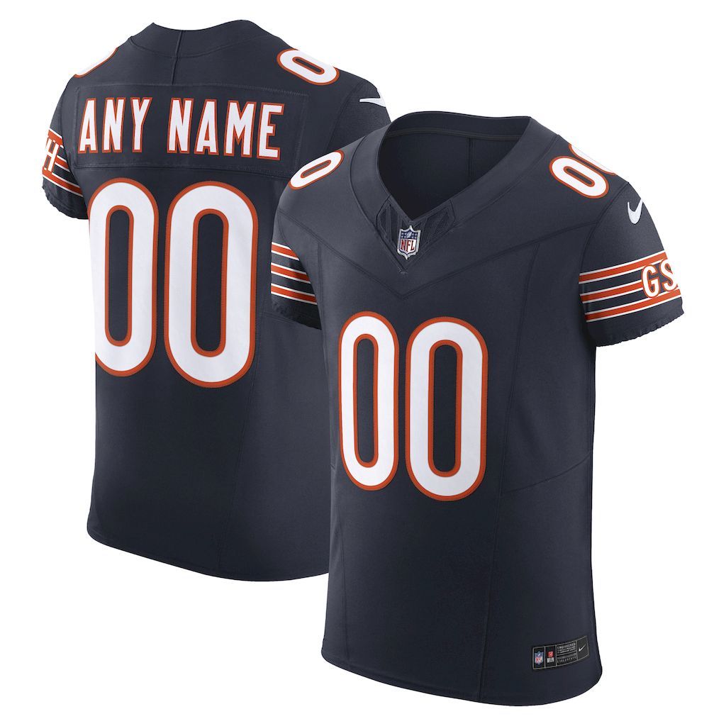 Mens Chicago Bears Nike Navy Vapor F.U.S.E. Elite Custom Jersey.jpg