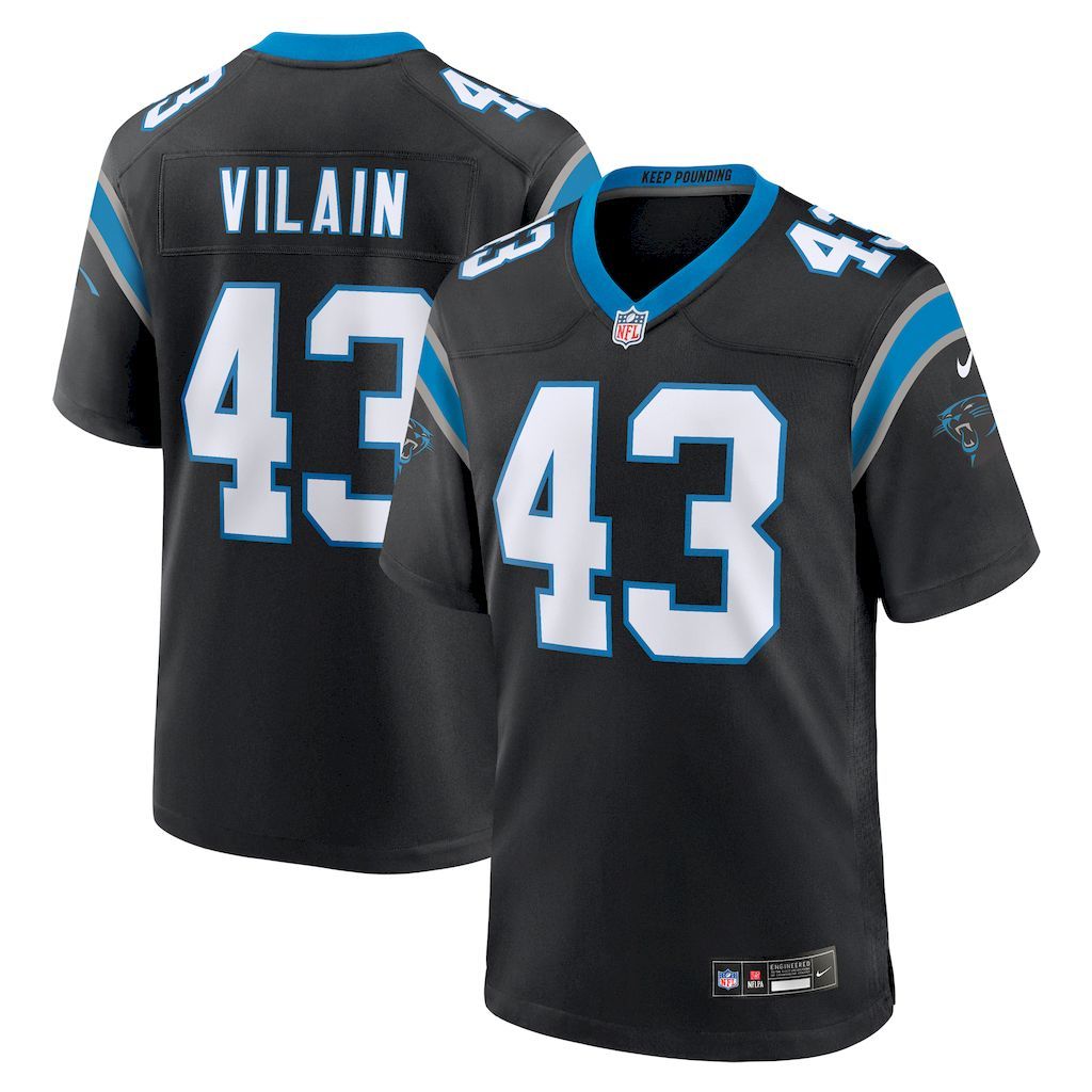 Mens Carolina Panthers Luiji Vilain Nike  Black  Game Jersey.jpg